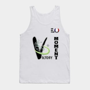 Dynamic France Football Player Pose V2-8 Tank Top